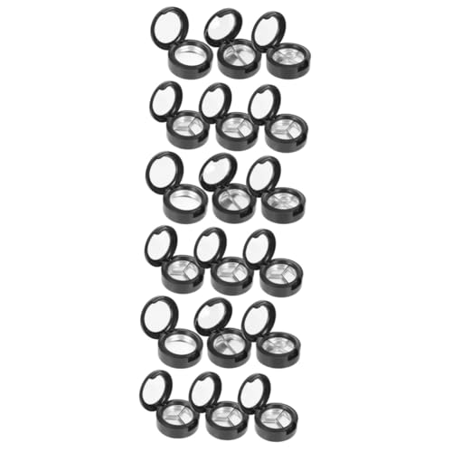 ADOCARN 18stücke Teiliges Runder Transparenter Lidschattenboxen Leere Kosmetikbehälter Für DIY Augen-Make-up Und Lippenstift Für Und Mädchen An Besonderen Anlässen von ADOCARN