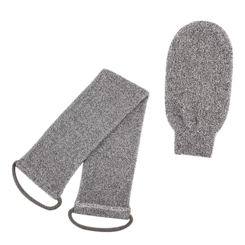 ADOCARN 1satz Badeschwamm Mit Handtuch Und Exfoliationshandschuh Aus Bambusfaser Hautschonend Für Körperpflege Zu Hause Studentenwohnheim von ADOCARN