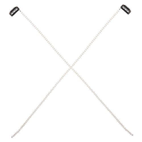 ADOCARN 2 Stück Perlen Haarketten Für Zöpfe Dekorativer Haarschmuck Für Frauen Robustes Material Stilvolles Design Für Mädchen Und Besondere Anlässe von ADOCARN