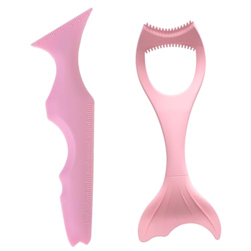 ADOCARN 2stücke Wiederverwendbare Silikon Eyeliner Schablonen Tool Für Anfänger Augenbrauen Hilfe Zum Auftragen Von Mascara Und Lippenstift von ADOCARN