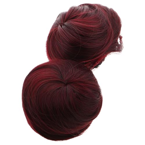 ADOCARN 2stücke Dutt-haarteil Aus Kunsthaar Für Frauen Haarknoten-extensions Funktion Strapazierfähiges Material Leicht Und Tragbar Für Reisen Und Alltag Einfache Anwendung von ADOCARN