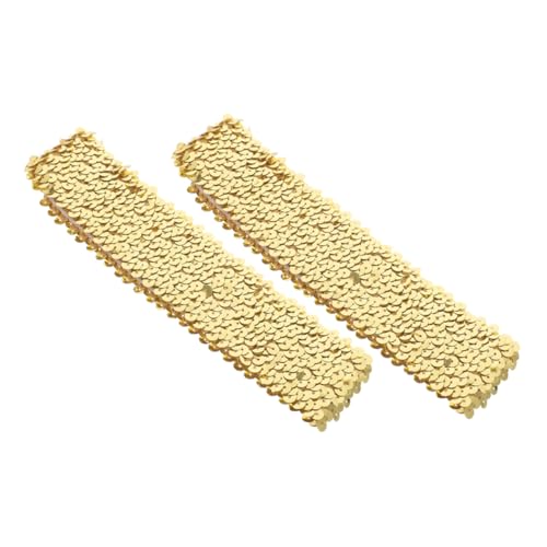 ADOCARN 2stücke Pack Damen-sport-stirnbänder Mit Pailletten Glitzernd Elastisch Für Laufen Yoga Fitness Anti-slip Stylishes Stirnband von ADOCARN