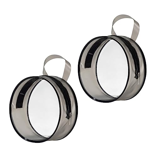 ADOCARN 2 Stück Große Durchsichtige Kosmetiktaschen aus PVC Transparente Make Up Aufbewahrungsbeutel mit Henkel Geräumige Reise Organizer für Damen Praktische Makeup Storage Bags von ADOCARN