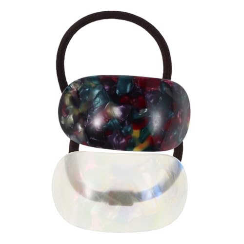 ADOCARN 2stücke Haargummis Aus Acetat Elastische Pferdeschwanzhalter Mit Geometrischer U-förmiger Struktur Haarstyling-accessoires Für Frauen Und Mädchen Dekorative Haarseile Für von ADOCARN