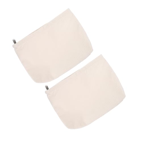 ADOCARN 2stücke Schminktasche Für Damen Make-up-Tasche Mit Reißverschluss Tragbare Reise-Kosmetiktasche Aufbewahrungs-Organizer Für Kosmetika Und Toilettenartikel Leicht Und Robust von ADOCARN