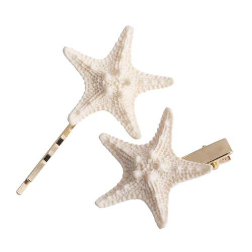 ADOCARN 2 Stück Seestern Haarnadeln Handgefertigte Haarspangen Für Strandpartys Süße Meerjungfrau Haarschmuck Accessoires Für Mädchen Und Hochzeiten von ADOCARN