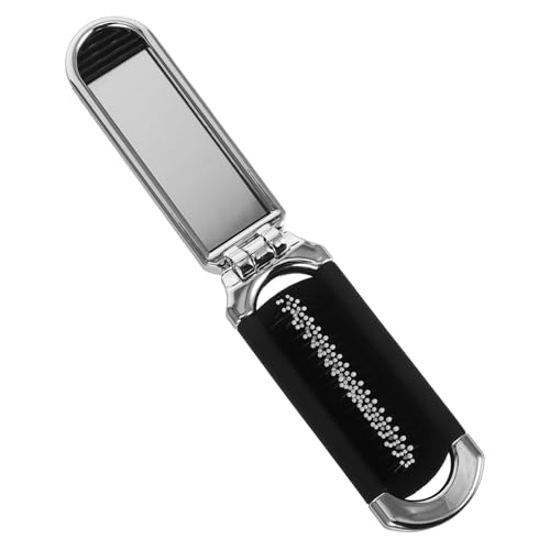 ADOCARN 2 Stück Tragbarer -Kamm Tragbarer faltbarer Haarkamm Kleine Haarbürste für die Handtasche Taschenkämme für Männer Taschenspiegelkamm Reisespiegel Faltkamm pp Silber von ADOCARN