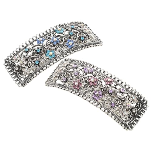 ADOCARN 2 Stück Vintage Haarnadel Haarspangen Für Frauen Haarspangen Dekorative Haarspangen Styling-haarspangen Haarspangen Für Dünnes Haar Salon-haarspangen Haarspangen Schnappen Strass von ADOCARN