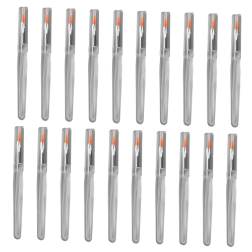 ADOCARN 20stücke Lippenstift-pinsel Aus Kunstfaser Tragbare Lip Balm Applikatoren Makeup Für Zuhause Und Unterwegs Mit Transparentem Griff von ADOCARN