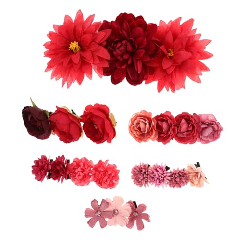 ADOCARN 21 Stück Künstliche Blüten Haarclips für Hochzeiten Strandpartys und Brautjungfern Haaraccessoires für Damen von ADOCARN