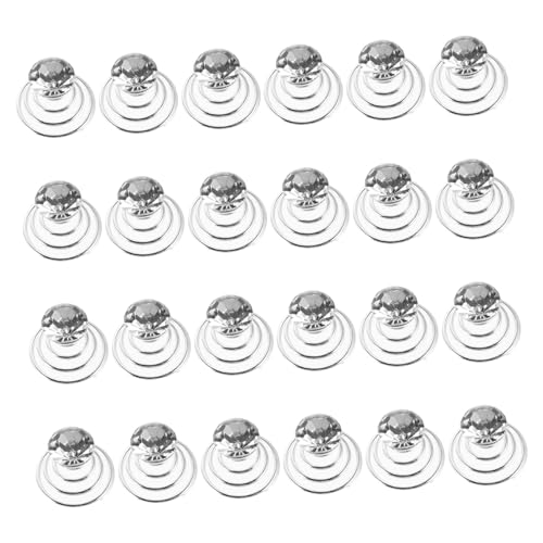 ADOCARN 24stücke Spiral-haarnadeln Mit Strasssteinen Haarschmuck Für Frauen Silberne Haarnadeln Zum Befestigen Im Haar Für Hochzeiten Und Partys Haarspangen Aus Metall Und Strass Für von ADOCARN
