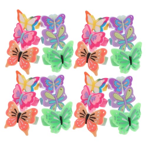 ADOCARN 24stücke Schmetterlingsringe Für Mädchen Leichter Schmuck Farbiges Kinderschmuck Party Accessoires Spielzeug Für Junge Mädchen von ADOCARN