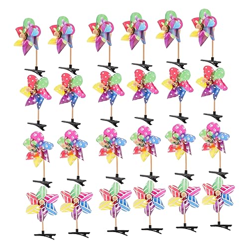 ADOCARN 24 Stück Windrad Haarspangen Für Frauen Und Mädchen Dekorative Haarklammern Rutschfest Für Täglichen Gebrauch Vielseitig Einsetzbar von ADOCARN