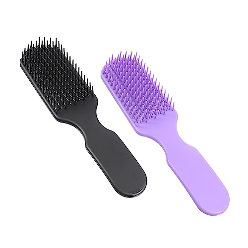 ADOCARN 2stücke Massagekamm Für Kopfhaut Damen Haarbürste Entwirrungskamm Für Nass Locken Haarpflegekamm Mit Massagefunktion von ADOCARN