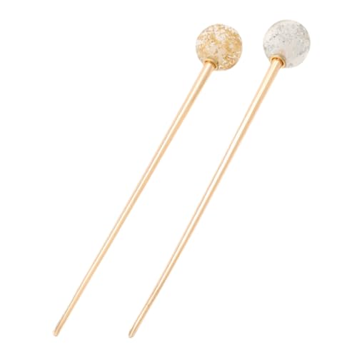 ADOCARN 2stücke Haarnadel Zubehör Brötchen Haar Stick Pin Für Frauen Mädchen Einfach Hochstecken Für Dutt Hochzeit Geburtstag von ADOCARN
