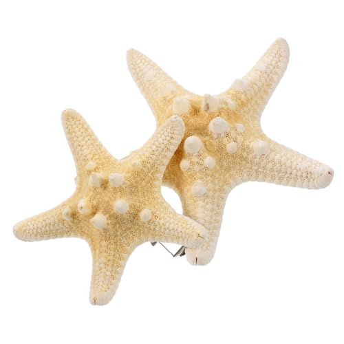 ADOCARN 2stücke Seestern Haarspange Fünfzackig Strand Haarnadel Stern Haarschmuck Für Frauen Mädchen Ca Accessoire Für Party Ball Geschenk von ADOCARN