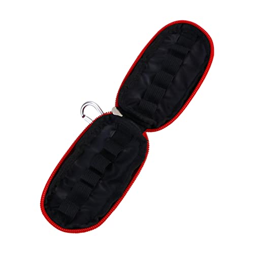 ADOCARN Essentials Öl Aufbewahrungstasche Für Flaschen Tragbarer Organizer Mit Stabilen Reißverschlüssen Für Reisen Und Zuhause Rote Farbe Fächer von ADOCARN