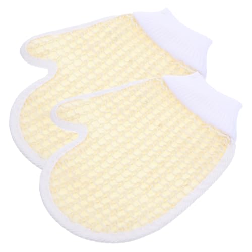 ADOCARN Schlammhandschuhe Duschreinigungshandschuhe Peeling-pads 2 Stück Badehandschuhe Für Männer Und Frauen von ADOCARN