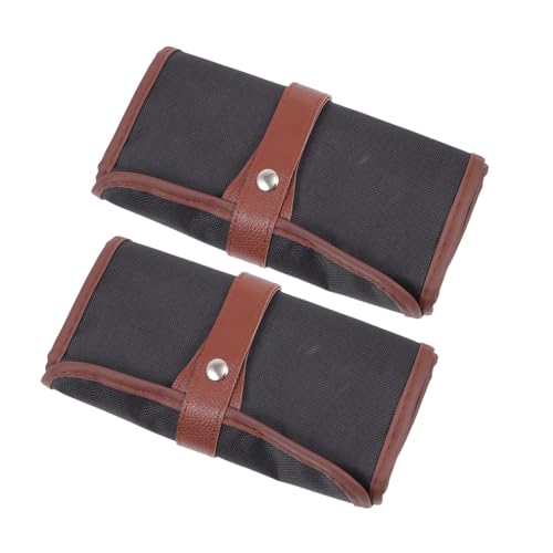 ADOCARN Stifttasche Aus Segeltuch Rolle Mit 2 Bleistiften Zum Tragen Von Künstlerbedarf Organizer Für Studenten von ADOCARN