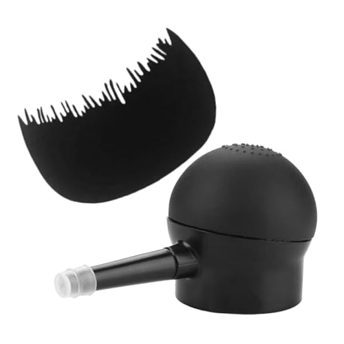 ADOCARN 2stücke Haarfaser-sprühflasche Mit Applikator Für Haarfarbe Haarfaserdüse Zum Aufbau Von Haarvolumen Haaransatz-faserkamm Für Männer Und Frauen Haarsprüher Mit Schwarzer Verstärkun von ADOCARN
