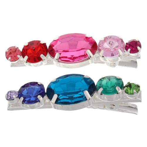 ADOCARN 2stücke Haarspangen Mit Strasssteinen Haarspangen Dekorationen Zarter Kopfschmuck Für Frauen Und Mädchen Für Kurzes Haar Und von ADOCARN