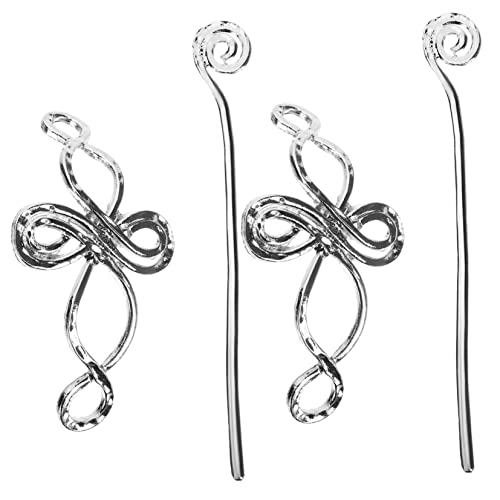 ADOCARN 2stücke Vintage Metall Haarnadel Mit Stab Haarklammer Für Hochsteckfrisuren Eleganter Haarschmuck Für Damen Für Hochzeiten Und Besondere Anlässe von ADOCARN