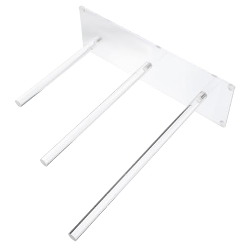 ADOCARN 3stufe Acryl Haarschmuck Organizer Für Damen Und Teenager Transparente Aufbewahrung Für Haargummis Scrunchies Und Haarbänder Einfacher Zusammenbau Multifunktionale Nutzung von ADOCARN