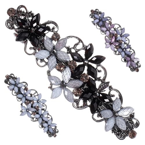 ADOCARN 3stücke Teiliges Frühlings Haarklammern Mit Strass Elegante Haarspangen Für Damen Für Hochzeiten Und Alltag Rutschfest Und Langlebig von ADOCARN