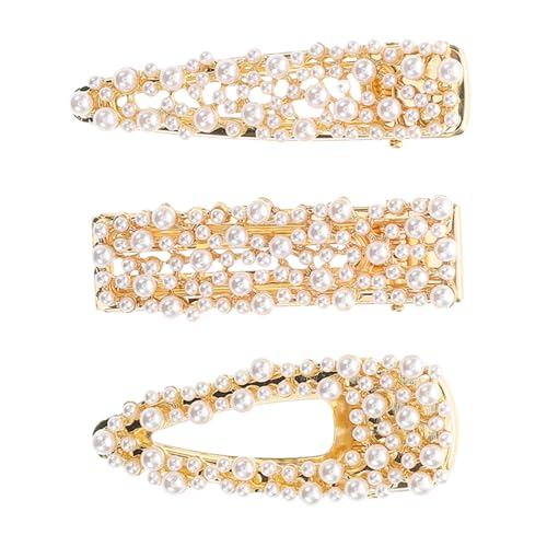 ADOCARN 3 Stück Pearl Entenbill Clip modische Haarnadel Haarschmuck für die Hochzeit Perlenspangen für Damen Dekorative Haarbarrettes Perlhaarzubehör Perlbarretts Haarspange Metall Golden ADOCARN 3 Stück Pearl Entenbill Clip modische Haarnadel Haarschmuck für die Hochzeit Perlenspangen für Damen Dekorative Haarbarrettes Perlhaarzubehör Perlbarretts Haarspange Metall Golden von ADOCARN