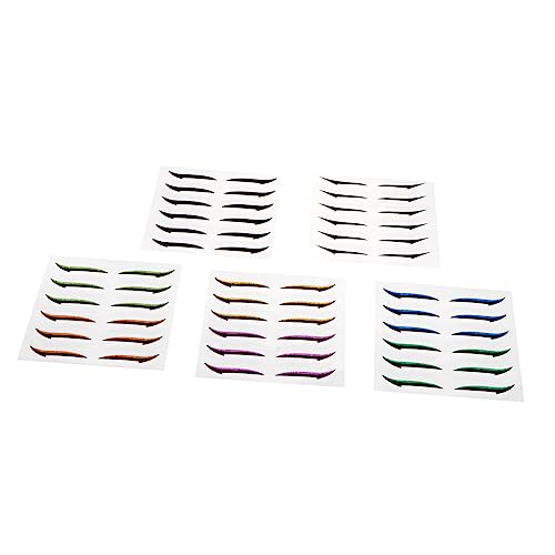 ADOCARN 36paare Selbstklebende Glitzer-eyeliner-sticker Für Doppeltes Augenlid Wasserfest Und Schweißbeständig Augen-make-up-tool Für Attraktive Augenblicke von ADOCARN