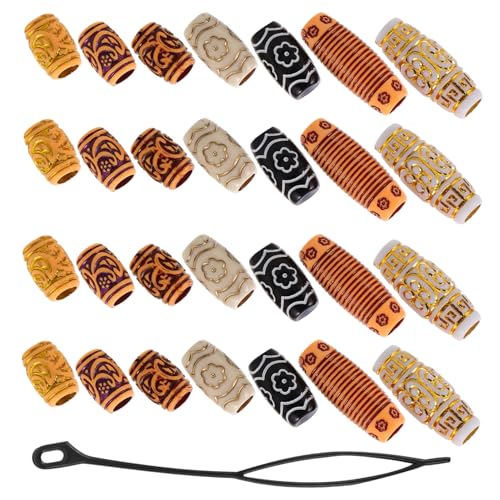 ADOCARN 38 Teiliges Dreadlock Haarverlängerungsset Dreadlock Perlen Dreadlock Charms Ringe Haarreifen Flechtzubehör Set Haarperlen Für Mädchen Haarstyling Zubehör Dreadlocks Ring ADOCARN 38 Teiliges Dreadlock Haarverlängerungsset Dreadlock Perlen Dreadlock Charms Ringe Haarreifen Flechtzubehör Set Haarperlen Für Mädchen Haarstyling Zubehör Dreadlocks Ring von ADOCARN
