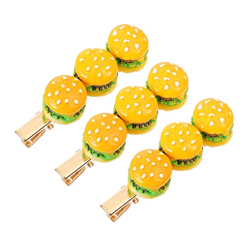 ADOCARN 3stücke Burgerförmige Haarnadel Mädchen Haarspange Haarnadel Kopfschmuck Haarspange Accessoires Aus Hochwertigem Material Langlebig Und Bruchfest Für Verschiedene Anlässe von ADOCARN