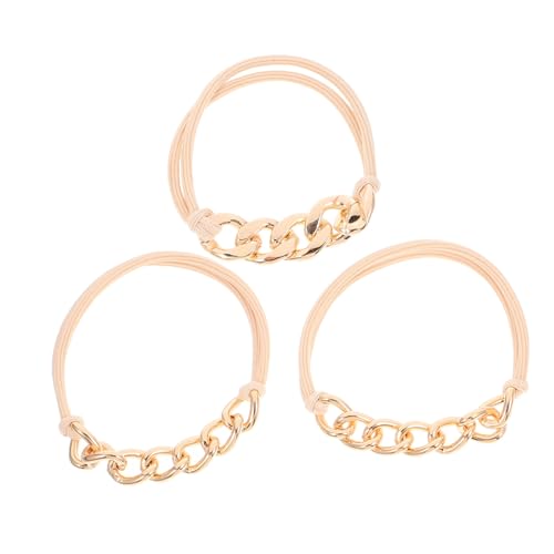 ADOCARN 3stücke Haarschmuck Für Frauen Und Mädchen Elastische Haargummis Dehnbare Haarbänder Haarseile Für Pferdeschwanz Rutschfeste Haaraccessoires Für Alltag Und Partys von ADOCARN