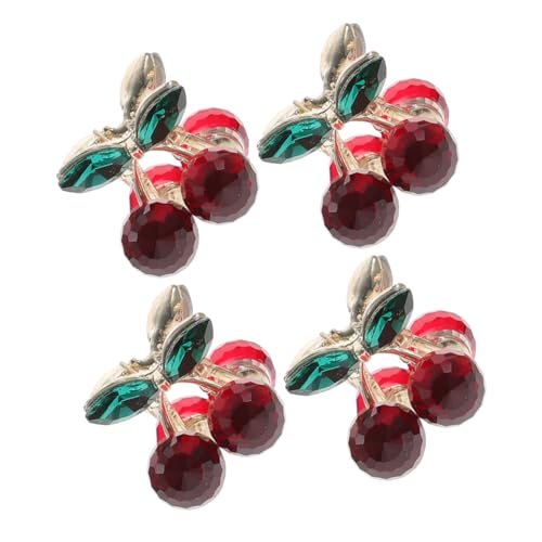 ADOCARN 4stücke Kirsch-haarklammern Mit Süßem Kirschmotiv Leichte Haaraccessoires Für Frauen Und Mädchen Vielseitig Für Alltag Schule Und Büro von ADOCARN
