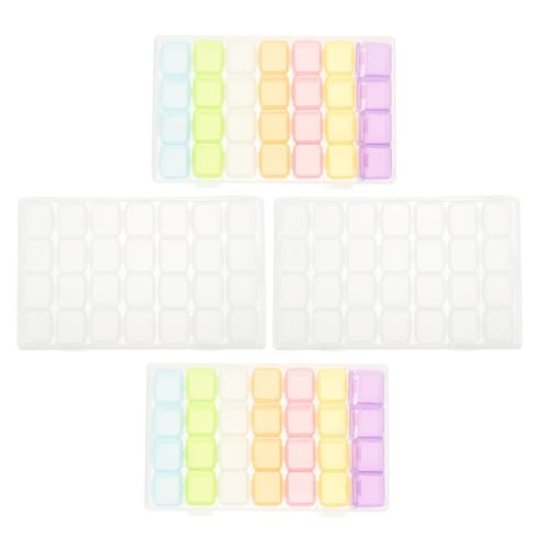 ADOCARN 4stücke Teiliges Aufbewahrungsbox Nagelkunst Transparentes Organizer Für Nail Charms Und Perlen Fächer Für Maniküre Zubehör Und Dekorationen von ADOCARN