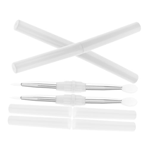 ADOCARN 4stücke Doppelseitiger Silikon Lippenpinsel Mit Glitzer Teilig Für Lidschatten Und Lippenpflege Sanfte Anwendung Für Reisen Und Makeup-essentials - Und Hautfreundlich von ADOCARN