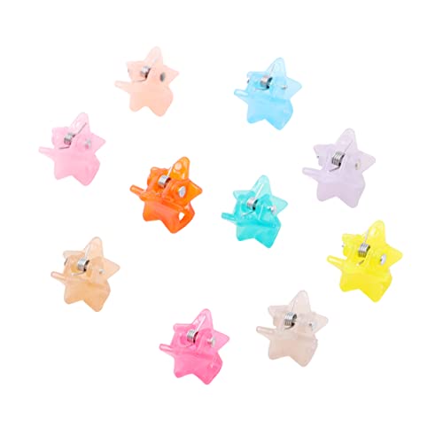 ADOCARN 40 Stück Teiliges Mini Haarklammer für Niedliche Fünfzackige Haarkrallen Bunte Kleine Haarspangen Leicht und Langlebig für Dünnes Haar und Zöpfe Perfektes für Mädchen von ADOCARN