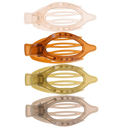 ADOCARN 4stücke Flache Haarspangen Französisch Gebogene Haarspangen Aus Acryl Haarschmuck Für Damen Für Dickes Haar Für Täglichen Gebrauch von ADOCARN