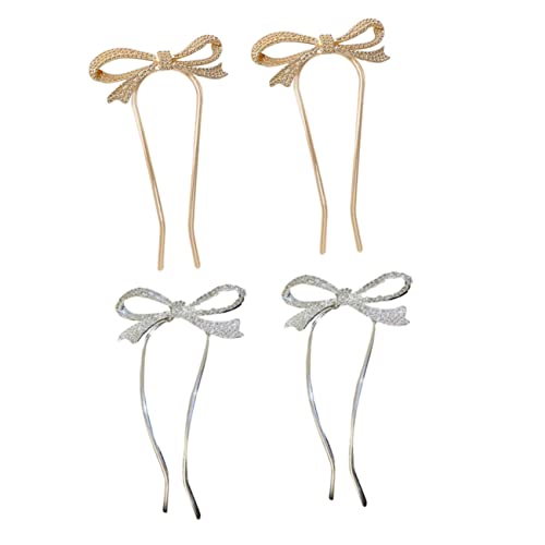 ADOCARN 4stücke Haarclips Haarnadeln Haaressstäbchen Für Damen Hochzeitsfrisur Haarschmuck Haarspange von ADOCARN