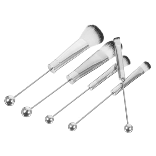 ADOCARN 5stücke Teiliges Makeup-pinselset Für Frauen Metallgriffe Multifunktionale Pinsel Für Lidschatten Und Puder Hochwertige Kosmetikwerkzeuge Für Makelloses Make-up-erlebnis von ADOCARN
