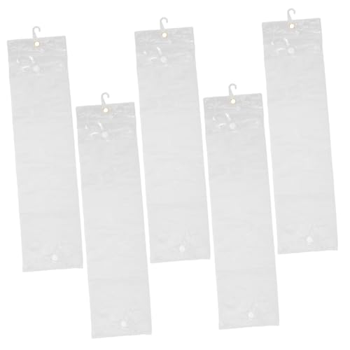 ADOCARN 5 Stücke Kunststoff Perücke Aufhänger Tasche Pvc Haar Verlängerung Organizer Stilvolle Make-up Mit Haken Haartrockner Zubehör Fall von ADOCARN
