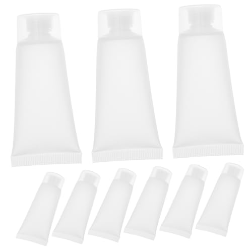 ADOCARN 50 Stück Nachfüllbare Lotion Squeeze Tuben Reisetuben für Shampoo Handcreme und Zahnpasta Leckfreie Behälter für Unterwegs Leicht und Tragbar von ADOCARN