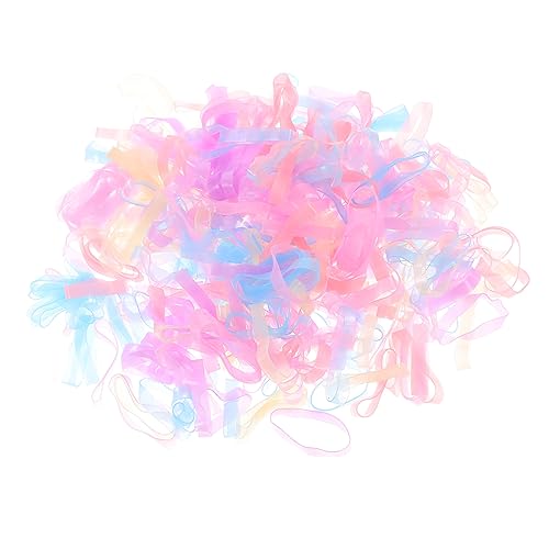 ADOCARN 500stücke Elastische Haargummis Hochwertige Durchsichtige Haarbänder Für Zöpfe Dreadlocks Und Hochsteckfrisuren Dehnbar Und Schmerzfrei Für Damen von ADOCARN