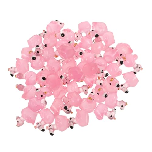 ADOCARN 50stücke Mini-flamingo-figuren Mit Kronen Flamingo-zubehör Mini-tierfiguren Aus Robustem Material Diy-flamingo-spielzeug Heimwerker-accessoires Partydekorationen Und von ADOCARN