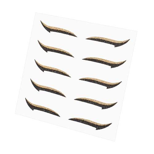 ADOCARN 5paare Selbstklebende Eyeliner-aufkleber Glitzer-augenlinien-sticker Lidschatten-aufkleber Für Party-make-up Einfach Anzuwendende von ADOCARN