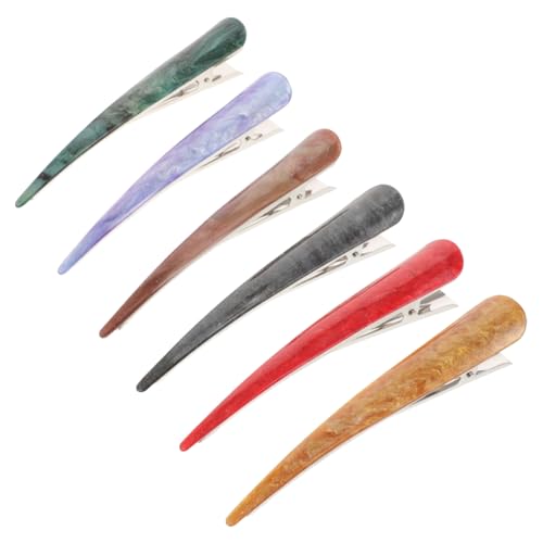 ADOCARN Haarspangen 6 Stücke Acryl Große Haarnadel Haarklammern aus Ochsenhorn für Frauen Dekorative Haarclips für Frisuren für Reisen und Hochzeiten Langlebig von ADOCARN