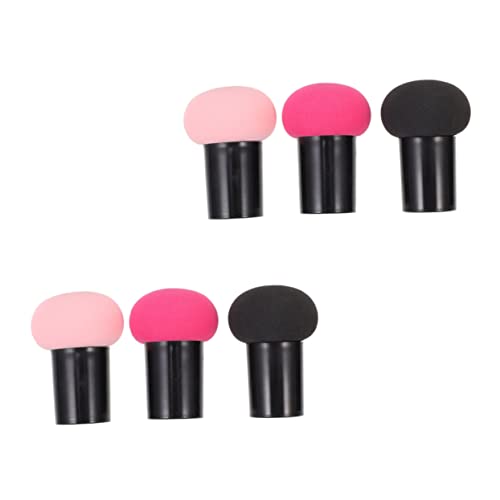 ADOCARN 6st Puderquaste Kosmetischer Blätterteigmischer Mixer Puff Lidschatten Pinsel -make-up-schwamm Foundation-mischschwamm Schminkkasten Zudecken Hydrophiles Polyurethan Beauty-ei von ADOCARN