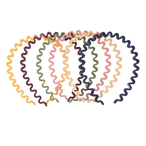 ADOCARN 6stücke Teiliges Aus Wellenförmigen Frosted Resin Haarbändern Für Mädchen Flexibles Rutschfestes Haaraccessoire Für Damen Für Alltags Und Sportaktivitäten von ADOCARN