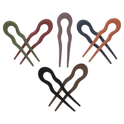 ADOCARN 7stücke U-förmige Haarnadel Teiliges Für Damen Mattschwarze Haarspangen Rutschfestes Haarschmuck Vielseitige Haarklammer Für Hochsteckfrisuren Einfaches Styling Für Unterwegs von ADOCARN