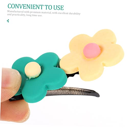 ADOCARN 8 Stck. Teiliges Blumen Haarklammern Kleine Bunte Haarspangen für Mädchen Sicherer für Feines Dickes Haar Niedliche Haarschmuck Clips für Junge Mädchen Kleinkinder von ADOCARN
